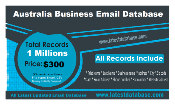 Australia Business Business Email List