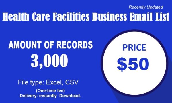 Health Care Facilities business email list