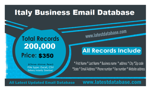 Italy Business Business Email List